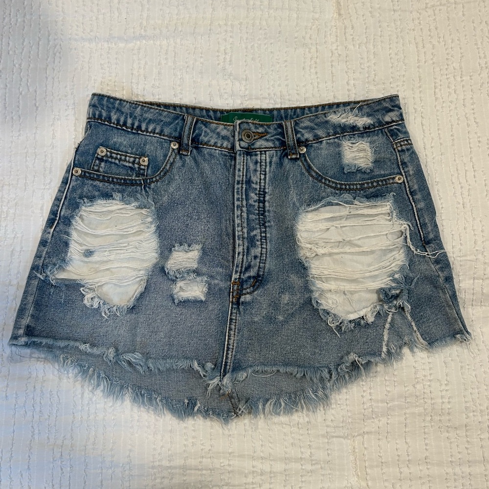 Jean Mini Skirt